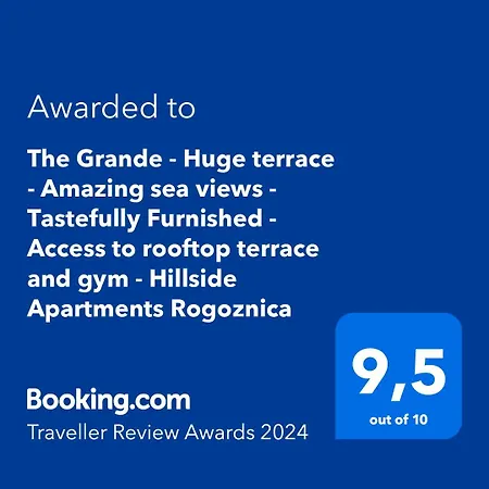The Grande - Huge Terrace - Amazing Sea Views - Tastefully Furnished - Access To Rooftop Terrace And Gym - Hillside Rogoznica (Sibenik-Knin)
