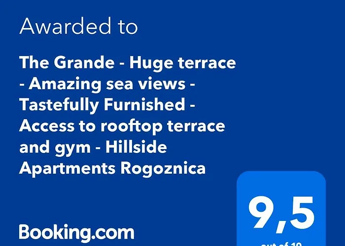 The Grande - Huge Terrace - Amazing Sea Views - Tastefully Furnished - Access To Rooftop Terrace And Gym - Hillside Rogoznica (Sibenik-Knin)